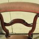Lot of 5 chairs called pontoon or voyeuristic, Napoleon III , mahogany