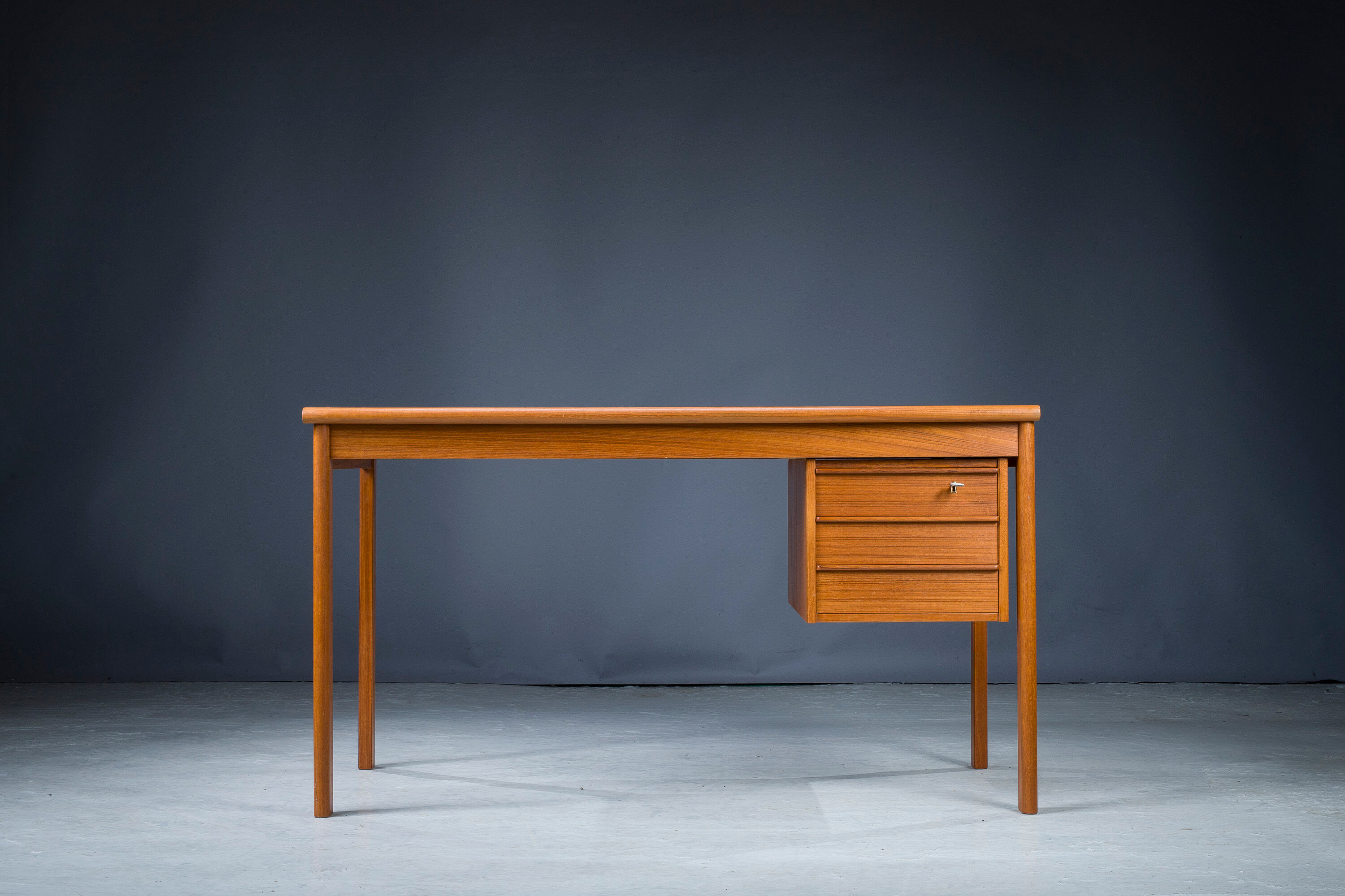 Danish teak desk by Peter Lovig Nielsen for Hedensted Mobelfabrik, 1961