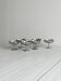 6 shiny stainless steel dessert bowls