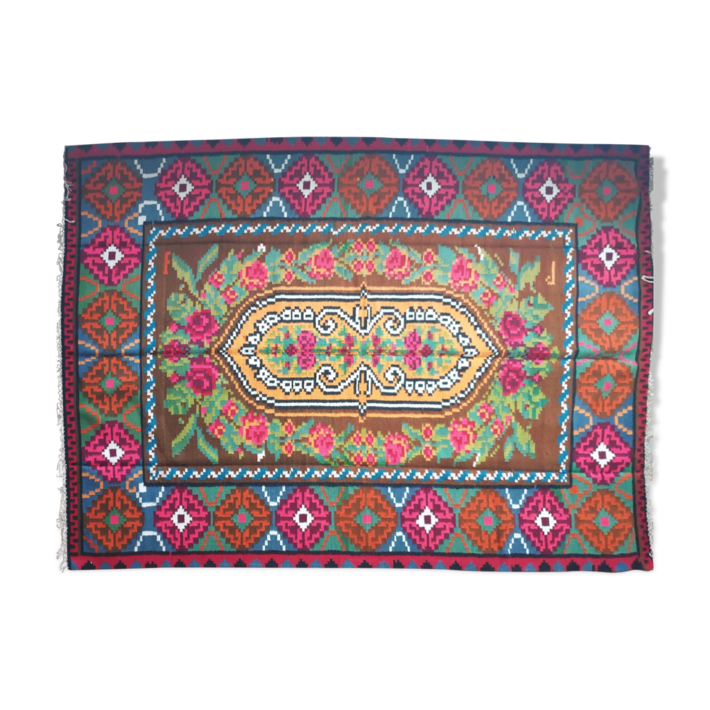 Large superb Romanian rug 316X182 cm with amazing bohemian floral ...