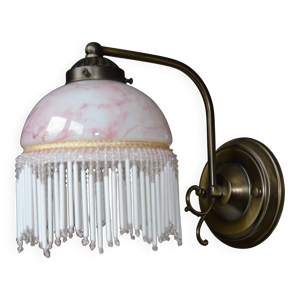 Applique opaline pampilles