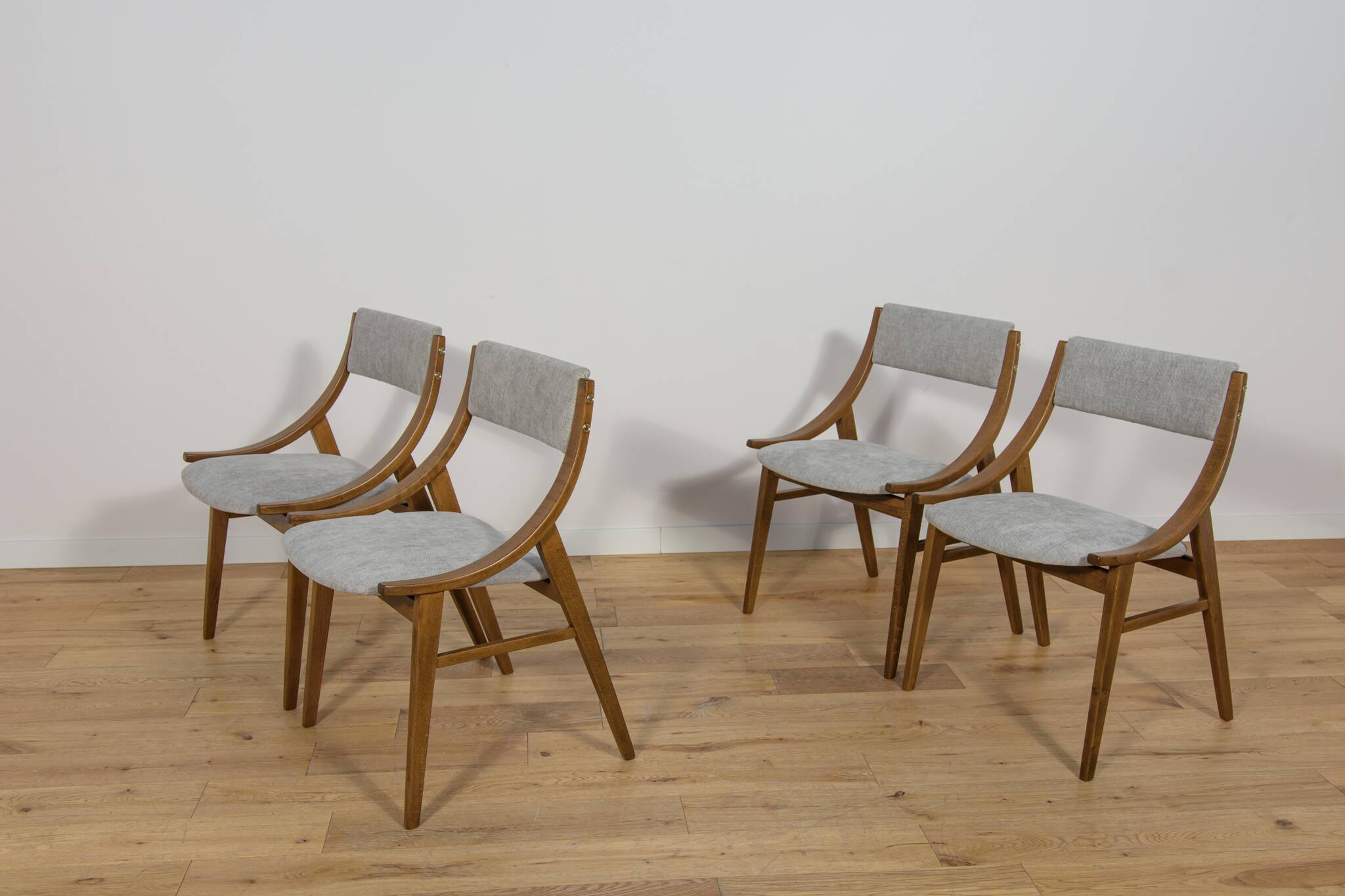 Ski Jumper Chairs from Zamojska, Poland, 1960s, Set of 4