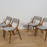 Ski Jumper Chairs from Zamojska, Poland, 1960s, Set of 4
