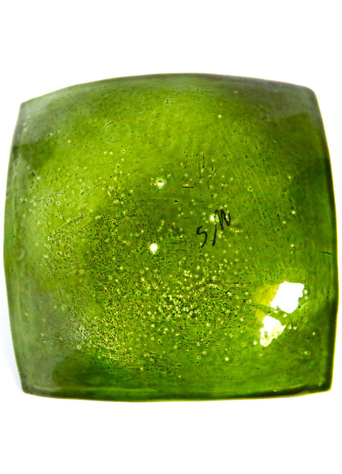 Green ceramic cut with leaves and ferns