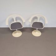 2 x chaise Lusch / ère spatiale / années 1970