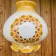 Suspension opaline vintage 70