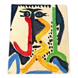 Tapis Mural Pablo Picasso pour Desso Tête D'homme édition limitée N°231/500 1964