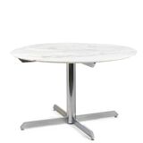 Table en marbre et métal chromé. Circa 1960. LS58341208U