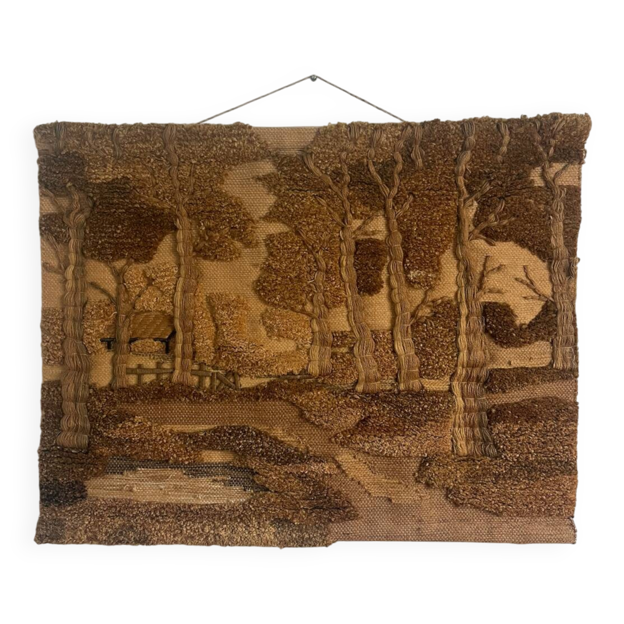 1970s wool wall tapestry