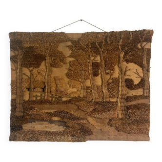 Tapisserie murale en laine, années 1970