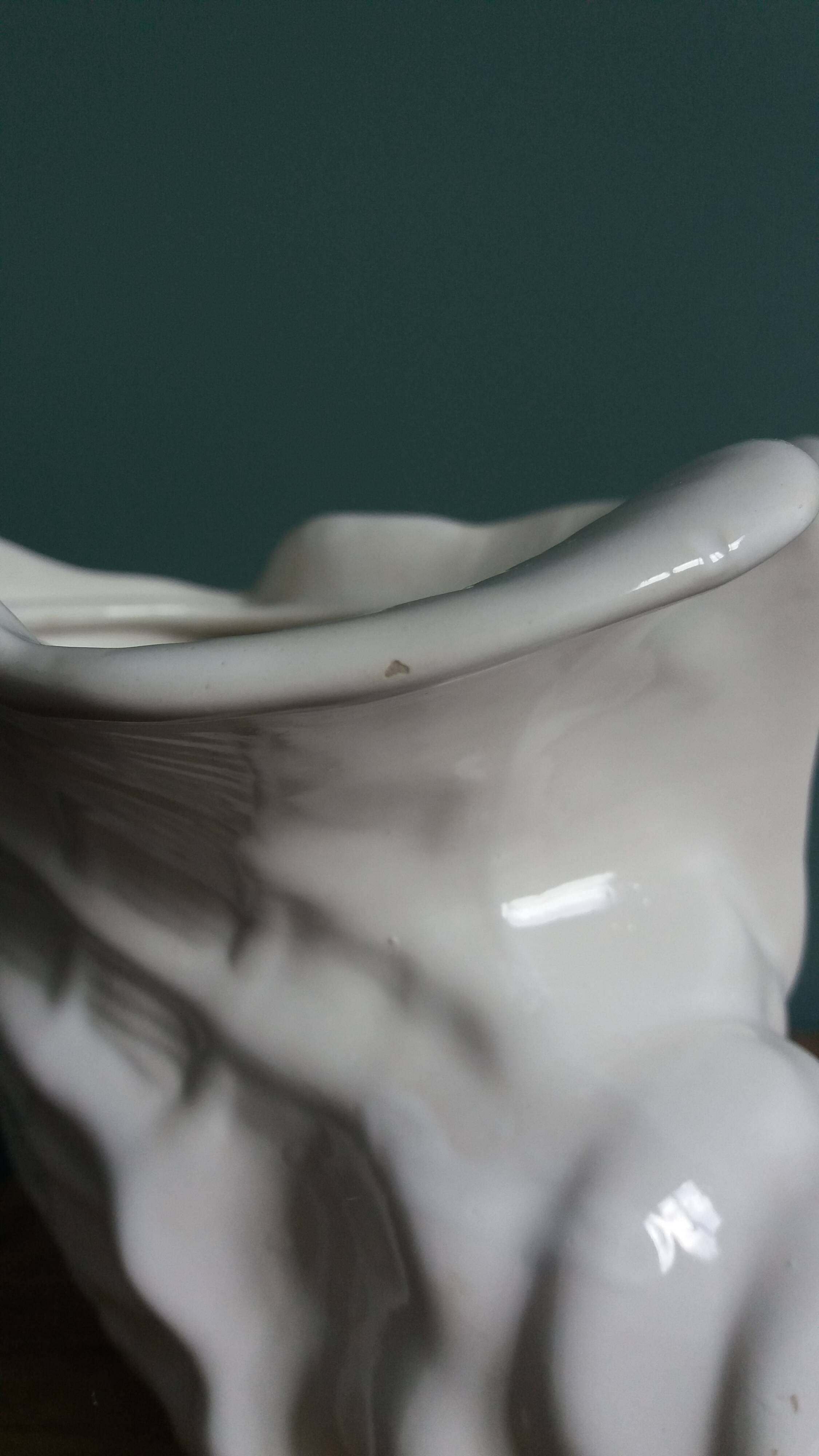 Ceramic conch shell, plant pot or trinket dish.
