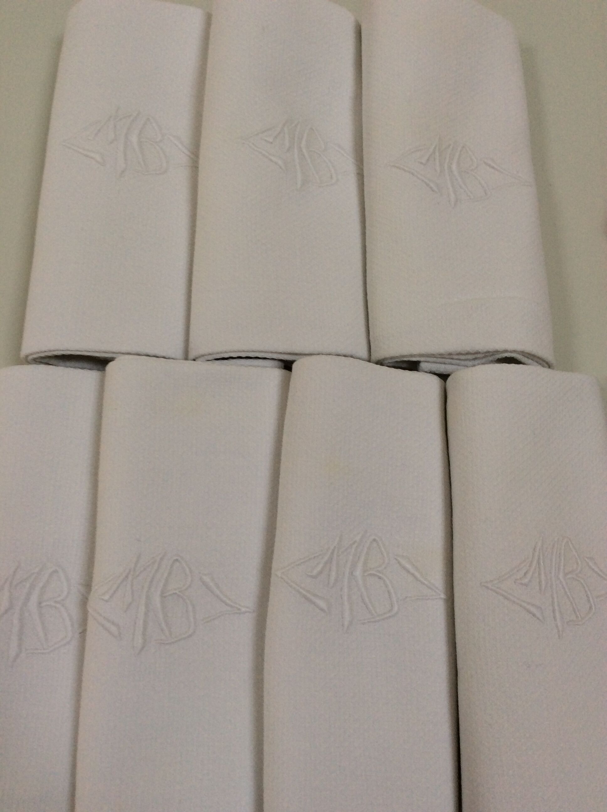 Lot of 7 monogrammed towels
