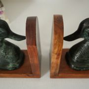 Pair of Greenhouse books vintage duck metal and mahogany
