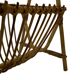 Vintage Rattan Magazine Basket Newspaper Rack 60s Rohe