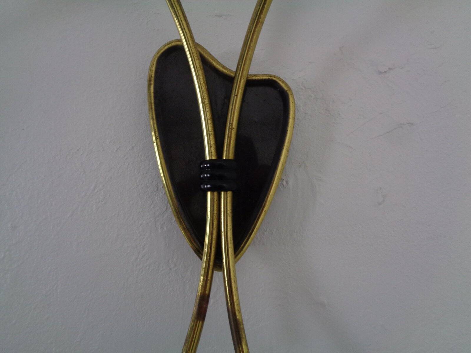 Mid-Century Modern German Wall Lamps, 1950s, Set of 2