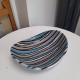 Italian lined ceramic dish, 1950s