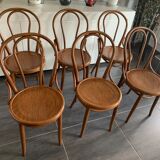 Series of 6 bistro chairs