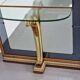 Vintage Floor Mirror with Console Table from Cristal Art, Italy, 1960s
