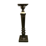 Napoleon III console harness in blackened wood and earthenware BE H 110 cm