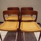 4 chairs Danoises Teck Model 75 from N.O.Moller