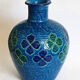 Blue vase 60s Aldo Londi Italy