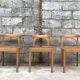 Series of 3 armchairs 1980