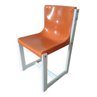 Chaise vintage orange Gautier René Georges