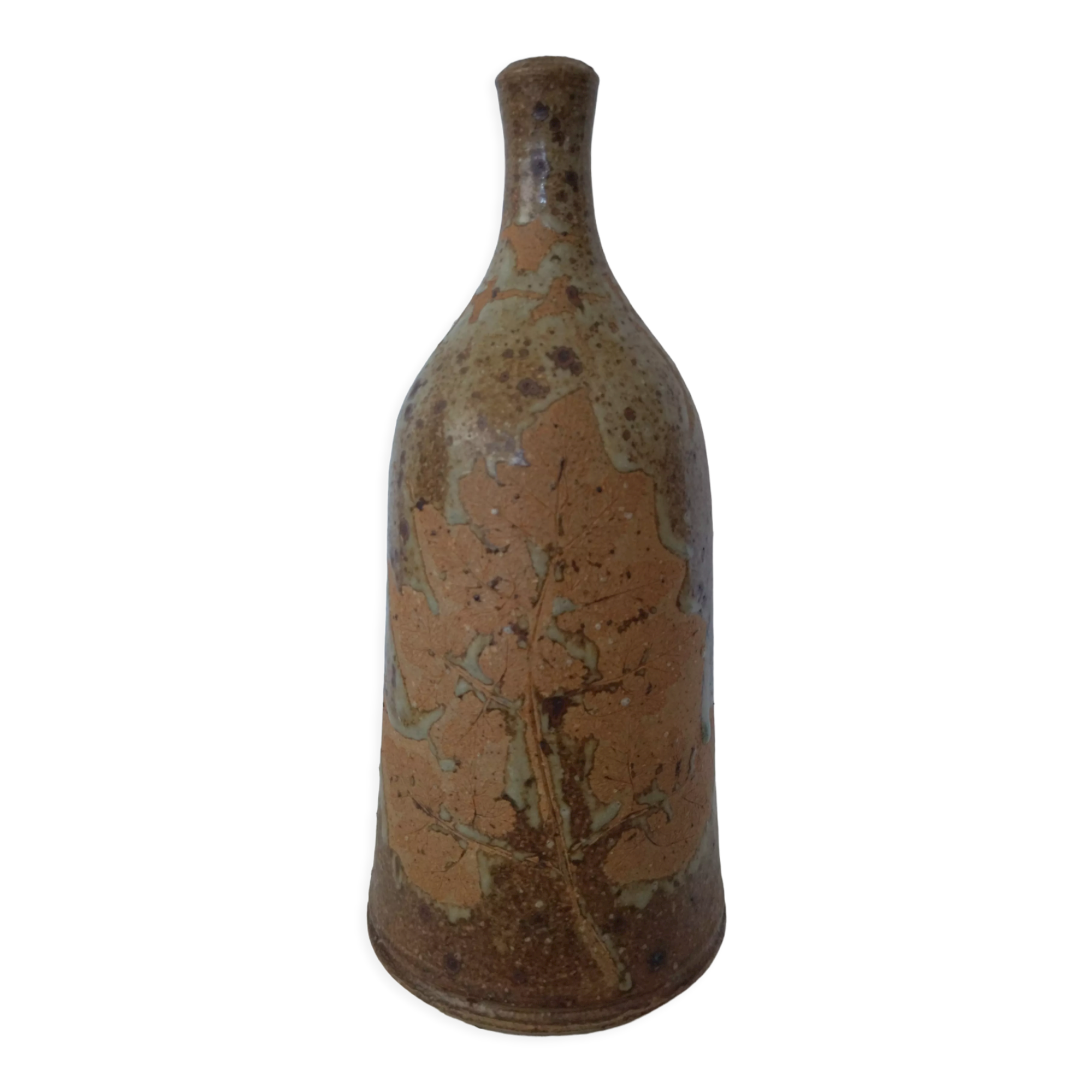Alain Blanchard stoneware bottle vase