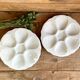 2 Apilco France porcelain oyster plates