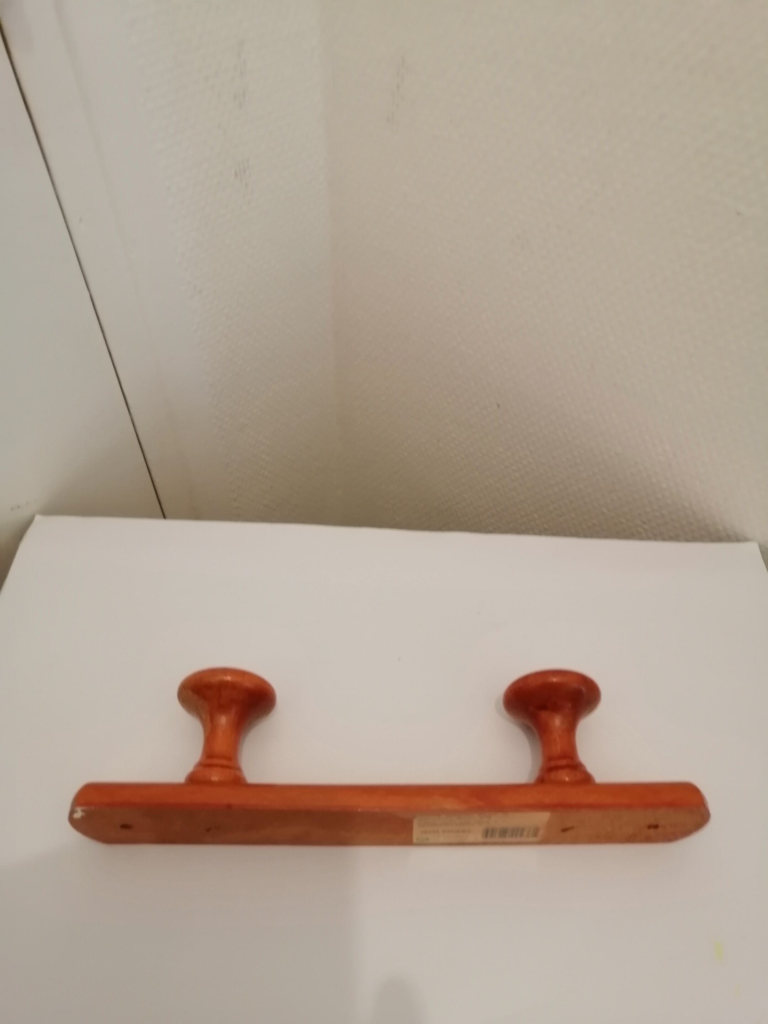 Portemanteau mural en bois 2 pateres