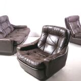 Modular leather sofa by michel cadestin for airborne