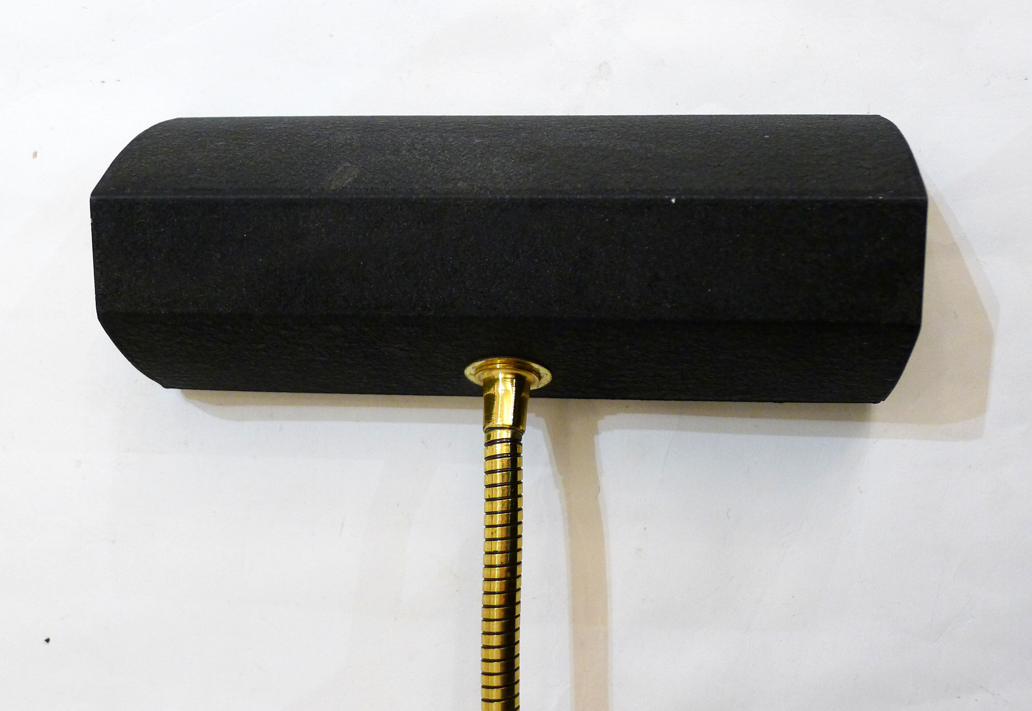 Small black Aluminor desk lamp - gilded