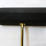 Small black Aluminor desk lamp - gilded