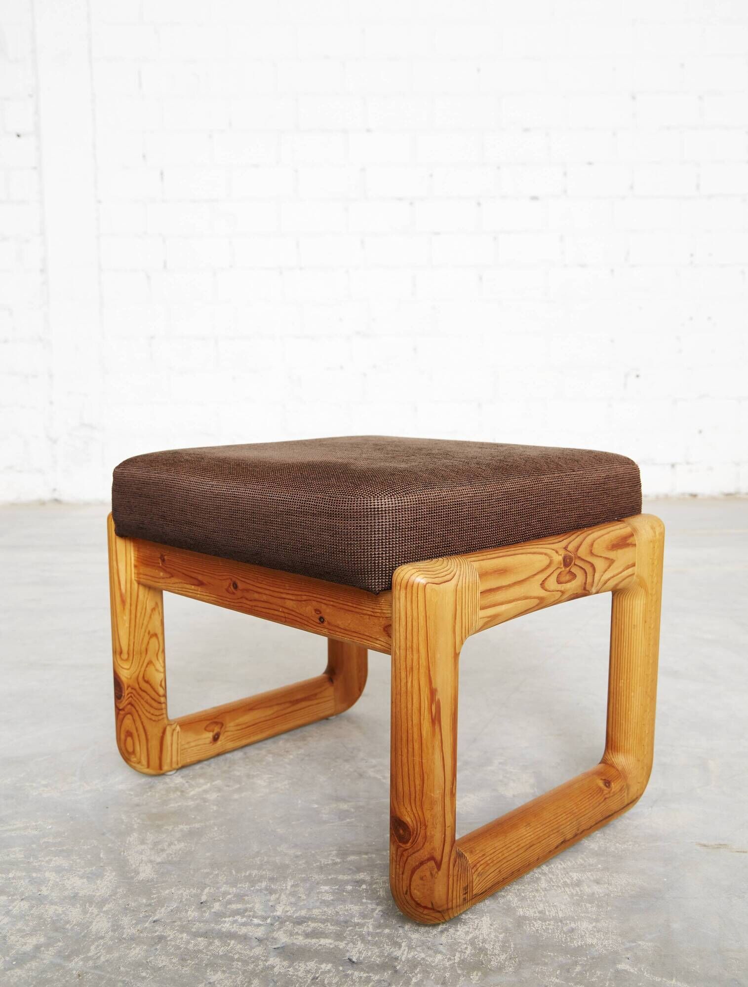 Danish Modern Pine  Armchair & Stool  by C. F. C. Silkeborg