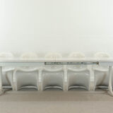 Extendable pedestal dining table by George Nelson for Herman Miller