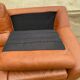 2 vintage burgundy brown leather sofas