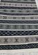 Tapis noir gris et blanc traditionnel fait main  76x149cm