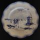 Sarreguemines earthenware plate with Marine decor late 19th century early 20th century