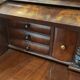 Victorian mahogany library desk, circa 1820
