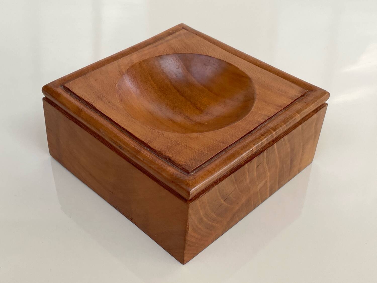 Solid wood catchall - Scandinavian style - modernist - 70s