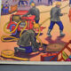 Rossignol educational school poster front and back "the fire" and "the toy store"
