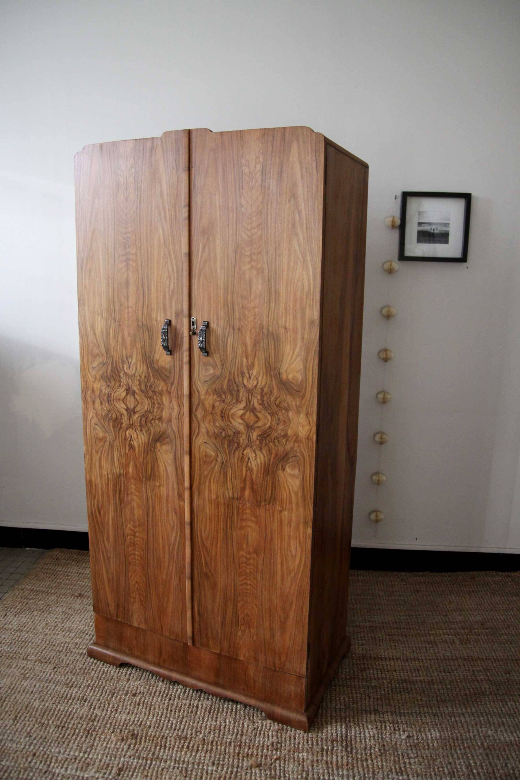English Art Deco wardrobe