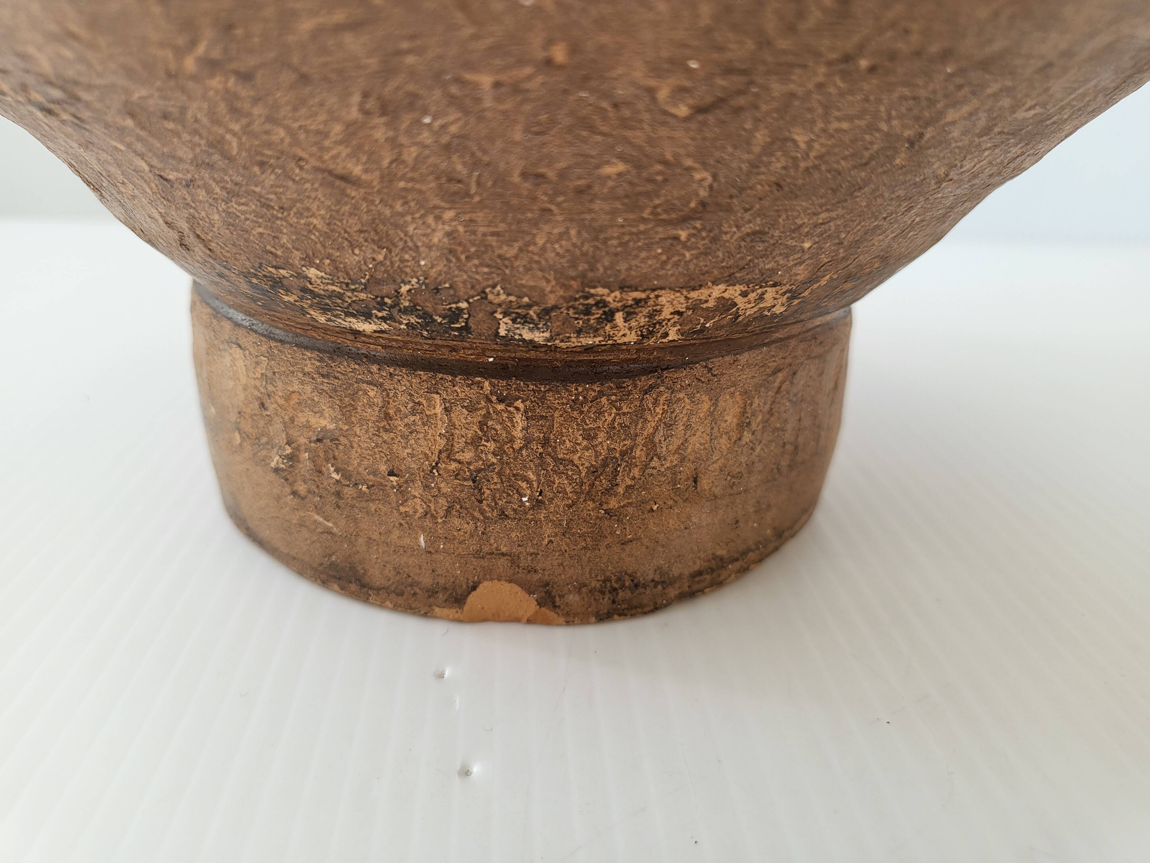 Vintage terracotta amphora vase 1960