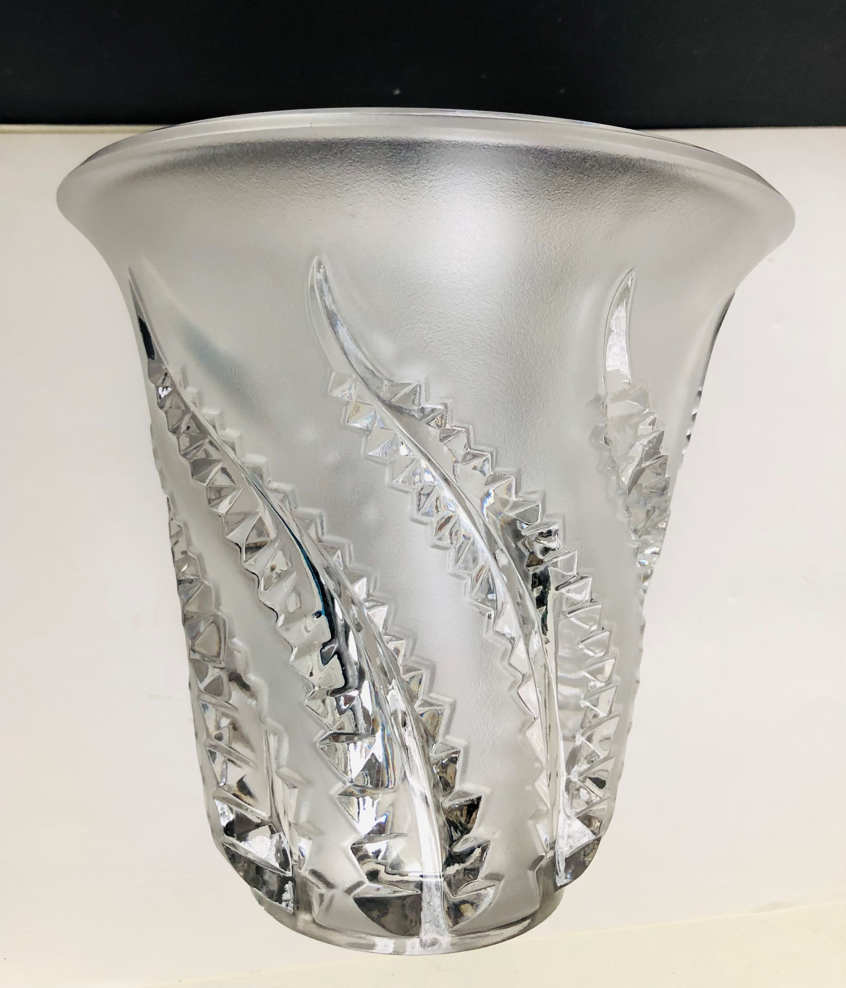 Lalique Vase with ferns
