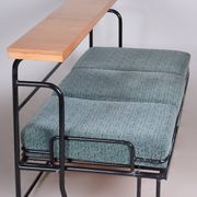 Canapé Bauhaus marron et bleu, Tchéquie, années 1930