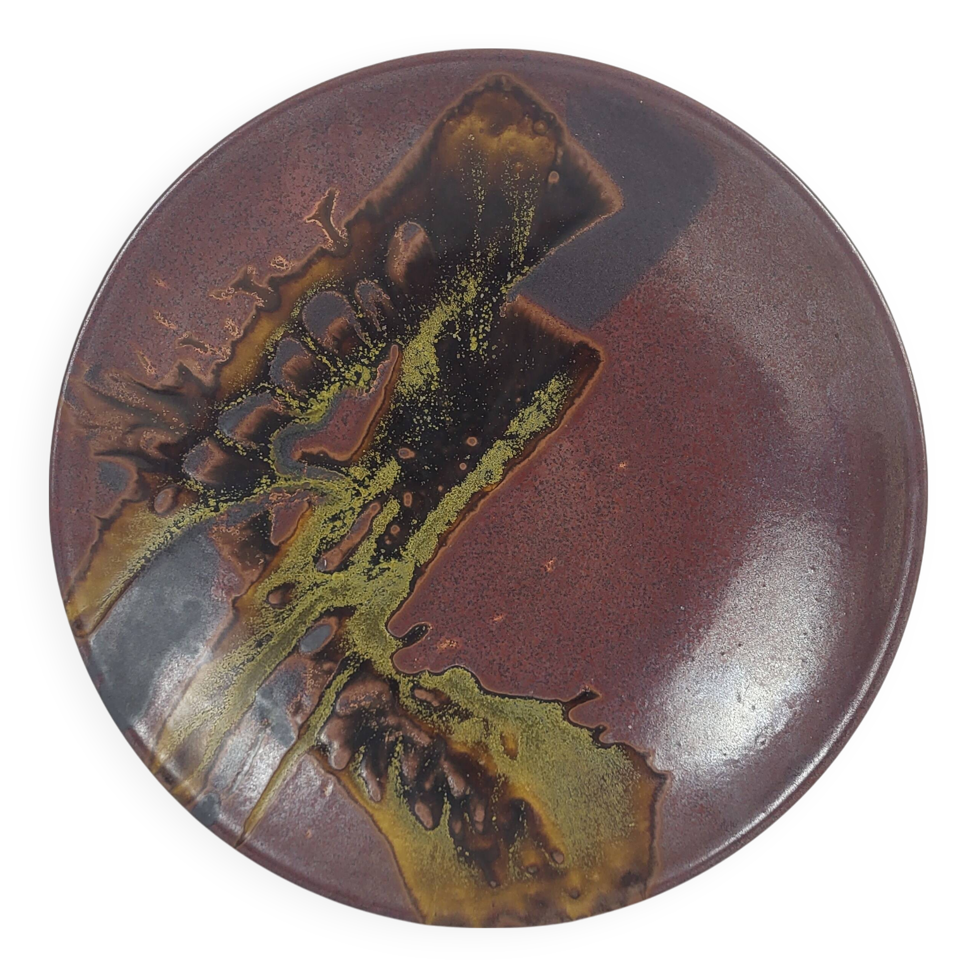 Stoneware dish Jean Cacheleux / Puisaye