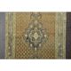 Vintage Turkish Oushak Handmade Wool Cotton Orange Runner Rug 100x358