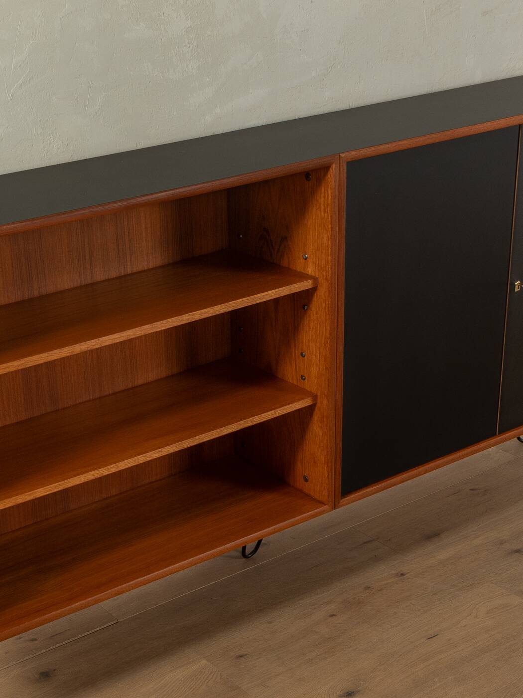 60s Sideboard with Sliding Doors, Wk Möbel