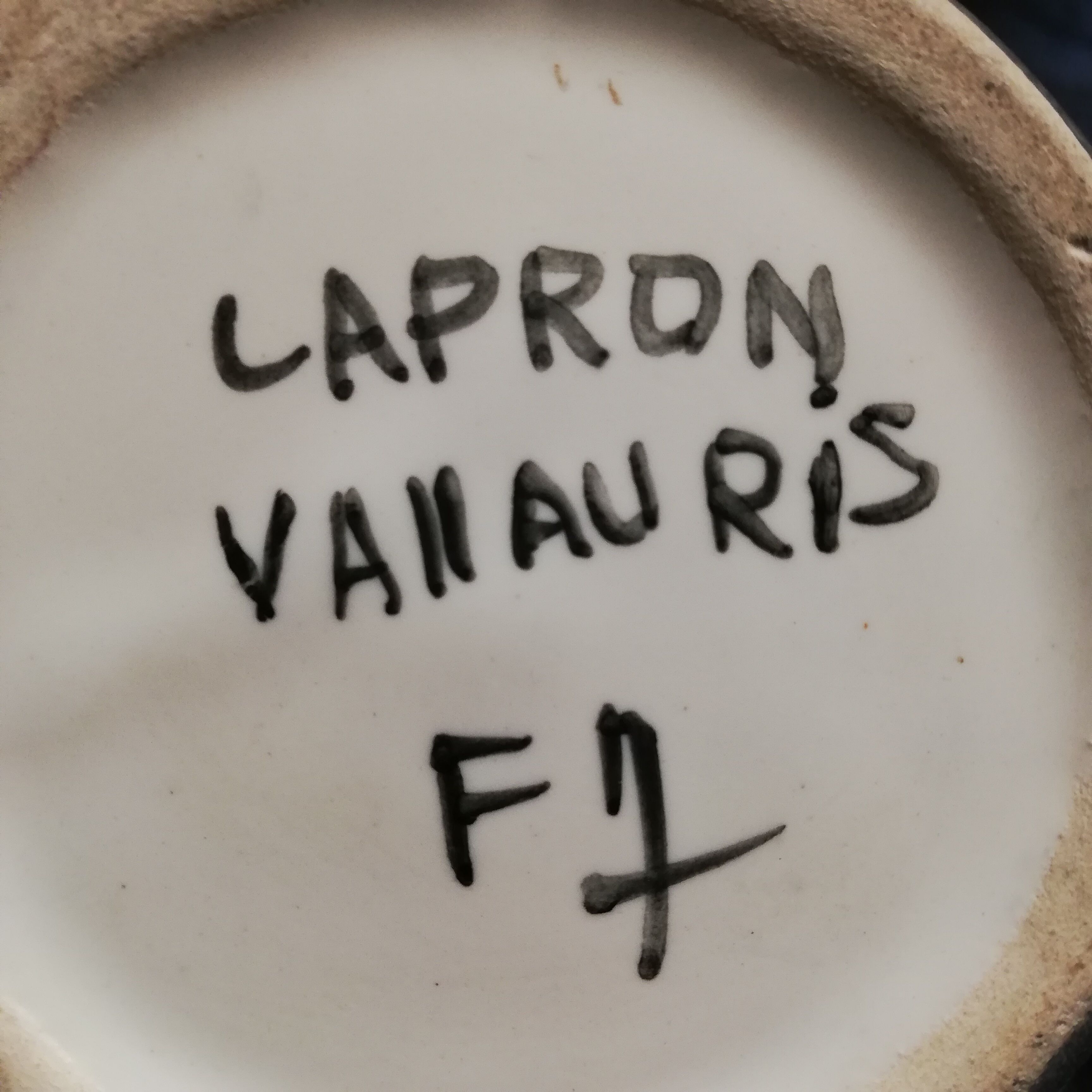 Capron Vallauris 1960 whiskey bottle