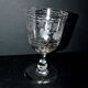 Verre gobelet ancien souvenir gravé à la roue et prénom Adolphe